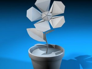 paper flower Modèle 3D