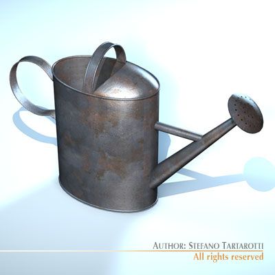 watercan Model 3D .c4d .max .obj .3ds .fbx .stl .blend 