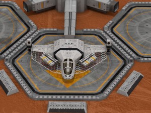 sci-fi exploration flyer 3D 模型