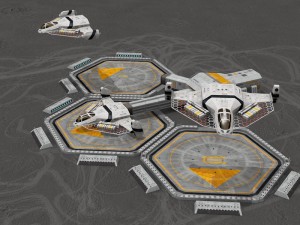 sci-fi exploration flyer 3D 模型