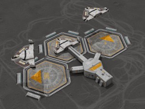sci-fi exploration flyer 3D 模型