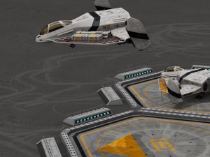 sci-fi exploration flyer 3D 模型