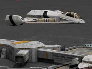 sci-fi exploration flyer 3D Model