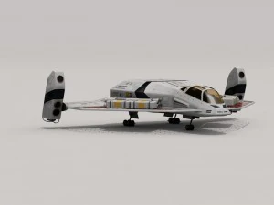 sci-fi exploration flyer 3D Model