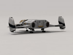 sci-fi exploration flyer 3D 模型