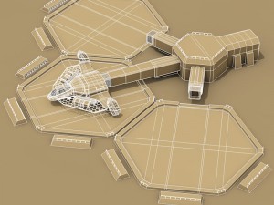 sci-fi exploration flyer 3D 模型