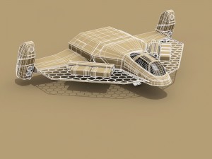 sci-fi exploration flyer 3D 模型