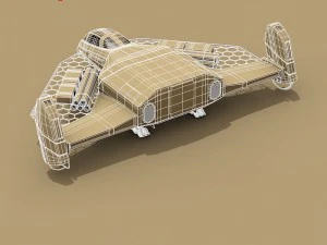 sci-fi exploration flyer 3D Model