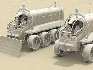 rover lunare o marziano Modello 3D
