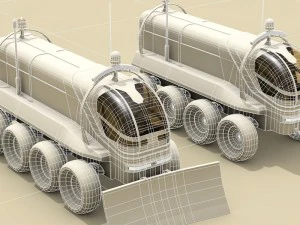 rover lunare o marziano Modello 3D