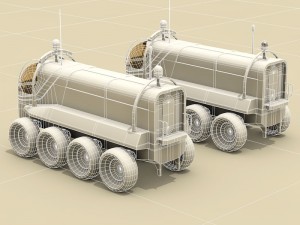 moon or mars rover 3D Model