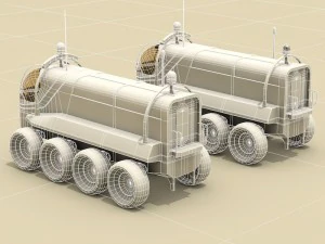 rover lunare o marziano Modello 3D