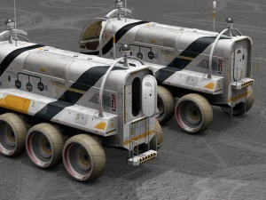 rover lunare o marziano Modello 3D