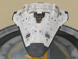 shuttle sci-fi 3D 模型