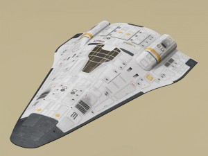 shuttle sci-fi Modello 3D
