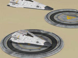 shuttle sci-fi Modello 3D