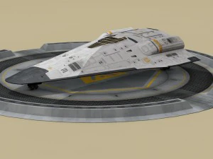 shuttle sci-fi 3D Model