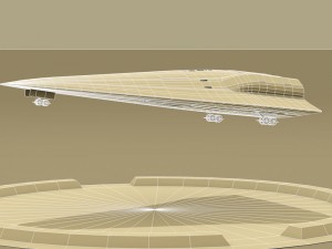 shuttle sci-fi Modello 3D