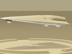 shuttle sci-fi 3D Model