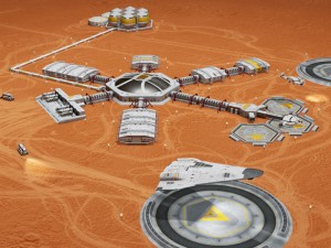 moon or mars base 3D 模型