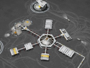 moon or mars base 3D Модель
