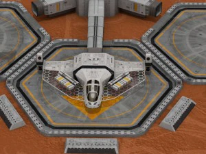 moon or mars base 3D Model