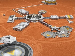 moon or mars base 3D Модель