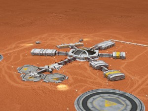 moon or mars base 3D Модель