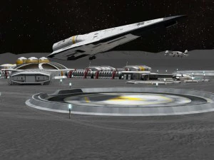 moon or mars base 3D Model