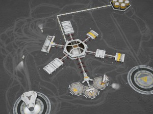 moon or mars base 3D Модель