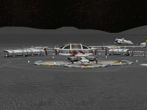 moon or mars base 3D Model