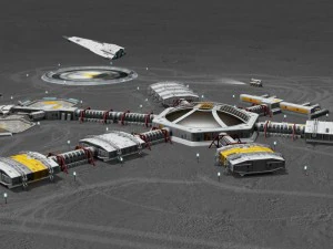 moon or mars base 3D Model
