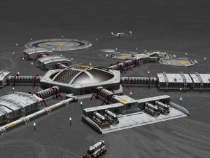 moon or mars base 3D Модель