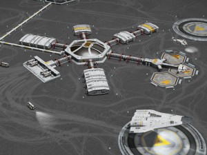 moon or mars base 3D Модель