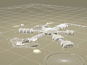 moon or mars base 3D Model