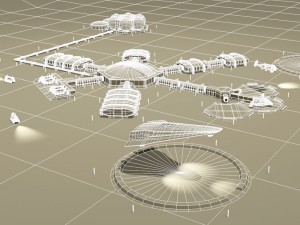 moon or mars base 3D Модель