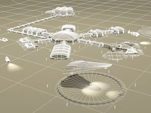moon or mars base 3D Model