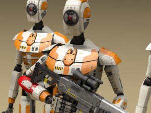 sci-fi droid 3D Модель