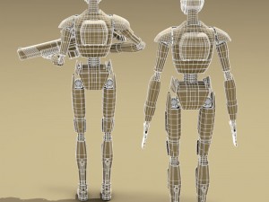 sci-fi droid 3D 模型