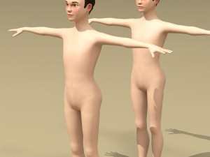 stylized boy Modello 3D
