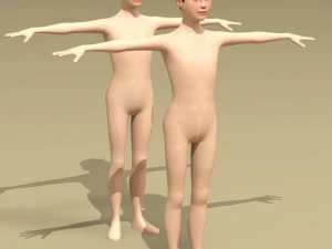 menino estilizado Modelo 3D