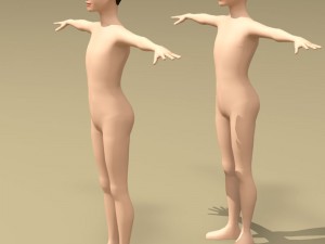 stylized boy 3D 모델