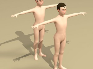 stylized boy 3D 모델