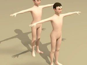 menino estilizado Modelo 3D