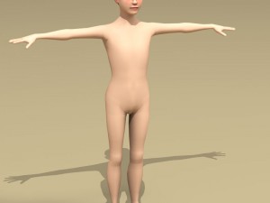stylized boy 3D 모델