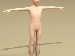 menino estilizado Modelo 3D