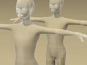 menino estilizado Modelo 3D
