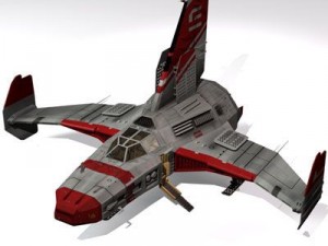 spaceship with landing dock 3D Модель