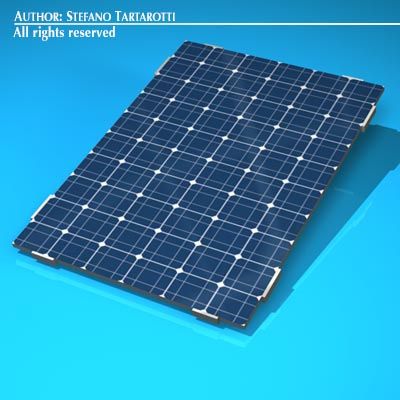 photovoltaic module 3D Model .c4d .max .obj .3ds .fbx .stl .blend 