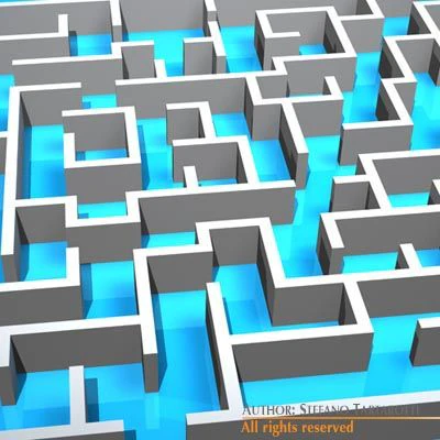 labyrinth 3D Model .c4d .max .obj .3ds .fbx .stl .blend 
